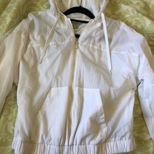 Forever 21 white windbreaker